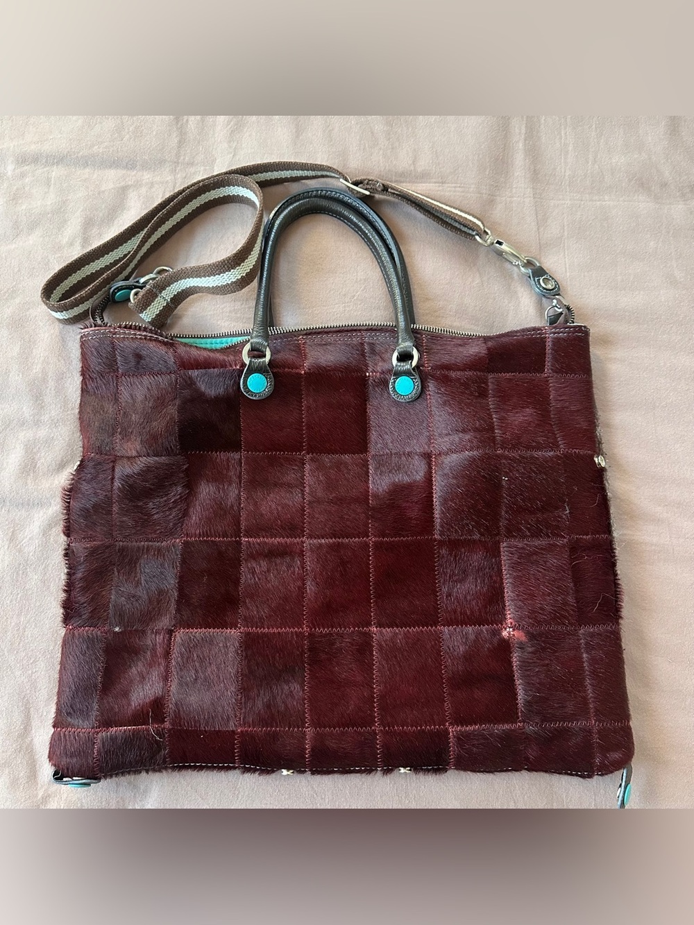 Gabs Franco Gabrielli Italy Patchwork Tote Bag